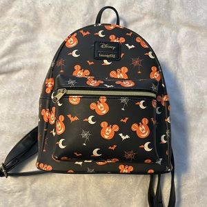 Loungefly Mickey Pumpkin Mini Backpack